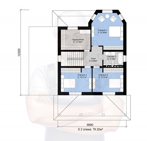 План второго этажа