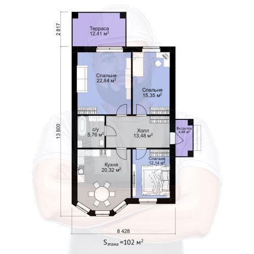 План первого этажа