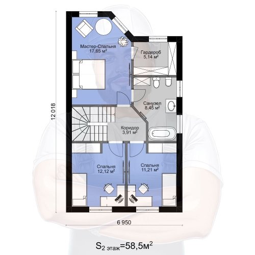 План второго этажа