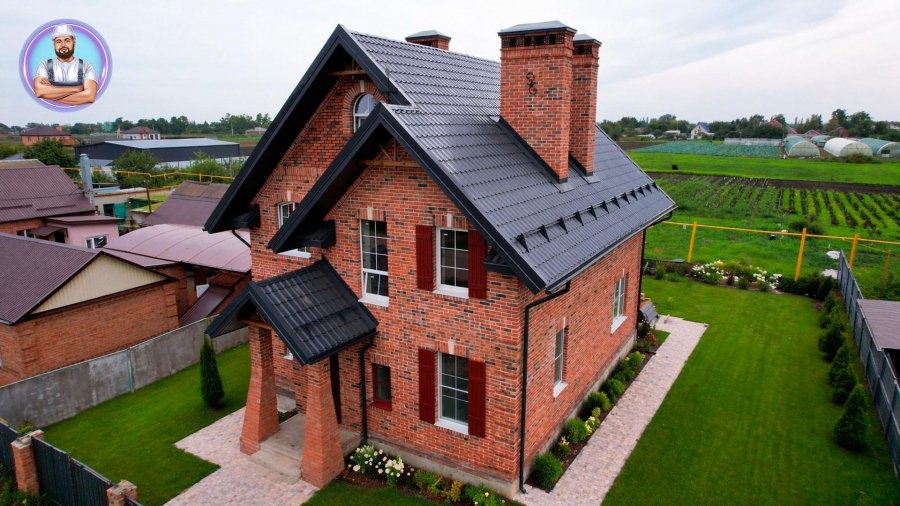 Построенный дом 188 м², х. Песково — кирпичный дом с мансардой